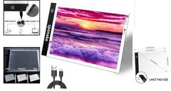 A4 Light Pad for Diamond Painting – USB LED Tracing Board with 3 Brightness L…