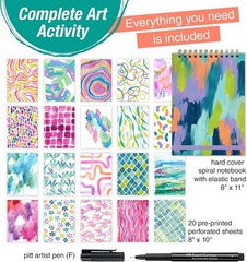 Reverse Coloring & Doodling Book: Brights – Gifts for Mom | Relaxing Adult Co…