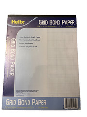 Helix Grid Bond Paper Pad – 8 1/2″ x 11 10×10 Sq/In.