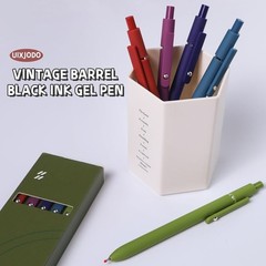 Stylish 0.5mm Black Gel Pens with Soft Grip – 5 Pcs for Journaling & Note-Taking