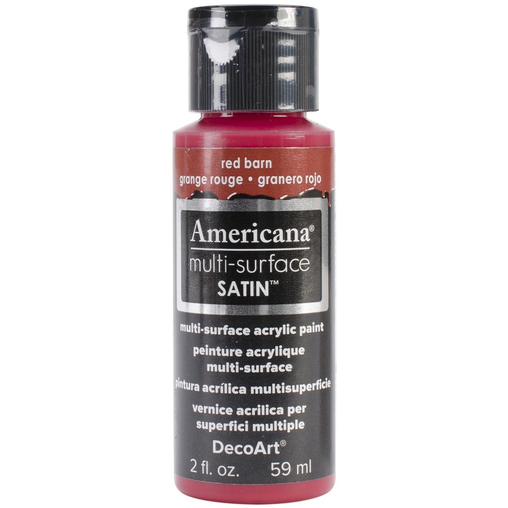 Americana Multi-Surface Satin Acrylic Paint 2oz Red Barn