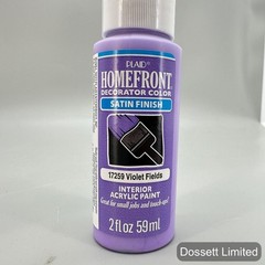 Plaid Homefront Satin Interior Acrylic Craft Paint Violet Fields Purple 2oz 59ml