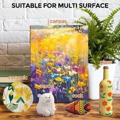 Smallbudi 18 Colors Acrylic Paint Set 250ml Non-Toxic