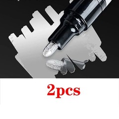 Chrome Mirror Marker Pen 2mm Silver Gold Permanent Paint Pen DIY Touch Up USA