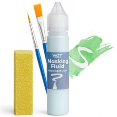 INNOVAYOU Blue Masking Fluid for Watercolor 1 Fl Oz (Pack of 1),