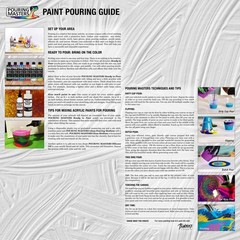 16-Color Ready to Pour Acrylic Metallic Pouring Paint Set, Silicone Oil & Gloss