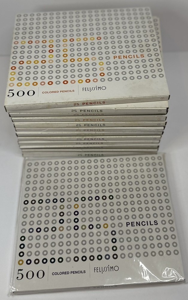 Felissimo 500 Colored Pencils Collection 13 of 20 Sets Art Supplies Box Japan