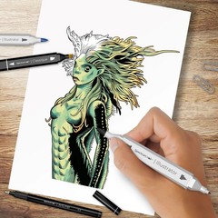 Spectrum Noir Pro Fan Art Set – 24 Piece – Magical Creatures