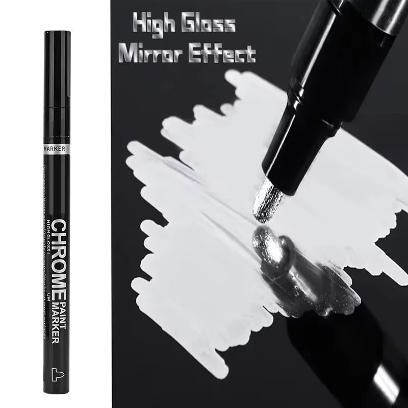 Liquid Chrome Markers Set, Permanent Mirror Pens for Plastic, Metal, Art