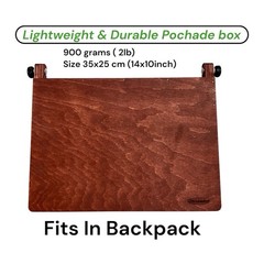 Portable Pochade Box Easel 14x10in Plein Air Travel Paint Box For Painter