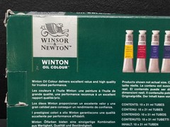 Winsor & Newton Winton Oil Colors Basic Paint Tube Set Assorted Colors 10 PCS