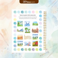 Watercolor Workbook for Adults, Beginner Friendly Water Coloring Book 12 Diff…