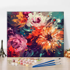 Paint by Number, Flowers Paint by Numbers for Adults Beginner, Chrysanthemum