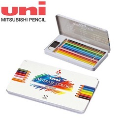 Mitsubishi Uni Arterase Color Pencils [12/24/36 color set] can be erased