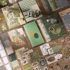 Vintage Junk Journal Supplies Aesthetic Journaling Kit, Scrapbook Papers Stic…