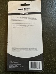 uni-ball 207 Retractable Gel Pens Medium Point 0.7mm BLUE Ink 5 Pack 1960302