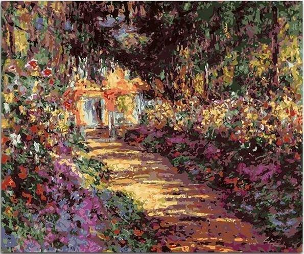 USA – DIY Paint by Number Kit Acrylic Painting Home Decor – Pathway in Monet’s