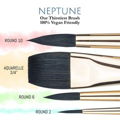 Princeton Neptune 4750 Series Watercolor Brush Set – Watercolor Brushes Profe…