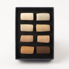 Unison Colour Artists Soft Pastels Natural Earth Half Stick Mini 8 Set