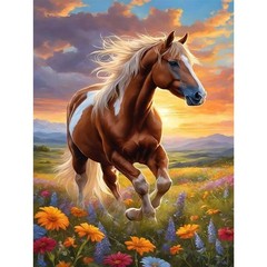 Horse Diamond Art Kits for Adults, Horse Diamond Painting Kits for Adults Begin