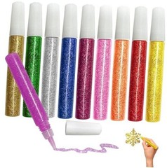 Mesen 10 Pack – Non-Toxic Washable Glitter Glue Stick Set, Multicolored 10 Pack