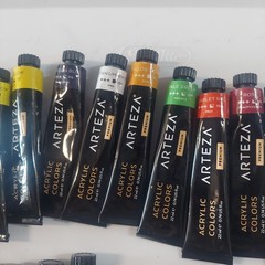 Arteza Premium Acrylic Paint Set – 24 Assorted Colors, 22ml Tubes, Art Supplies