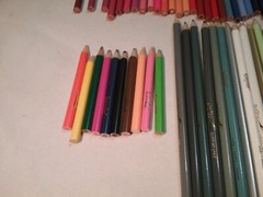 Artist Lot Of 121 Colored Pencils: Mix Of Crayola and Cra-Z-Art SO MANY COLORS!