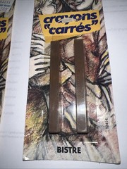 Lot Of 5 conte CRAYON CARRES PACKS BLACK WHITE SANGUINE GREY BISTRE See Pics