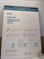 Flip Chart Easel Pad 25×30 Sticky Adhesive Grid Paper 300 sheets Presentation