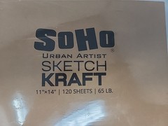 Soho Urban Artist Sketch Kraft Open Bound Sketch Pads 11″x14″ 120 Sheets