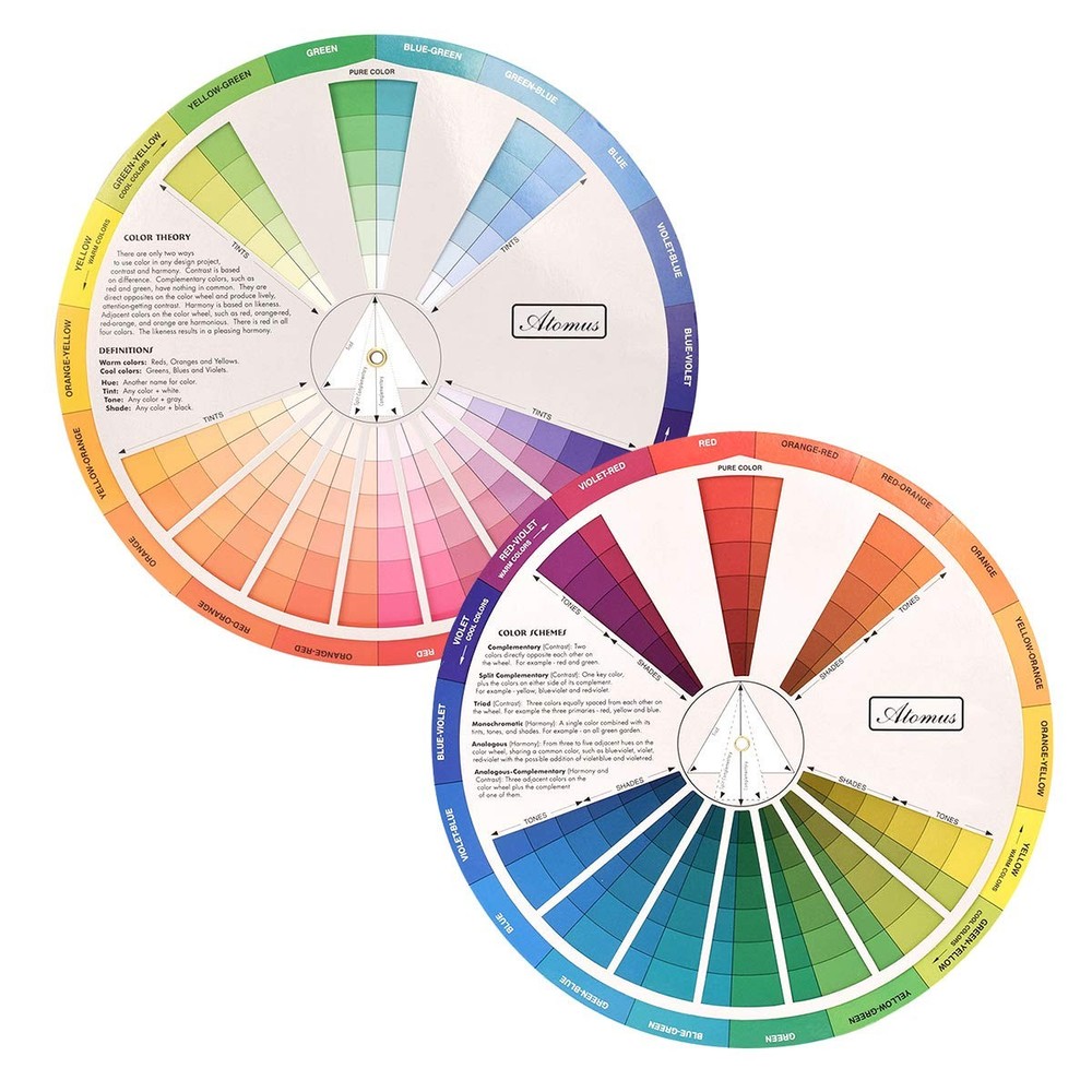 Creative Color Wheel, Paint Mixing Learning Guide Art Class mutil color
