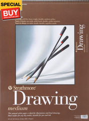 400-8 400 Series Drawing Pad, 18″x24″, Ivory/Cream, 24 Sheets, Medium
