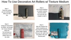Decorative Art Texture Roller – 7″ 7 inches, Vertical Lines Pattern