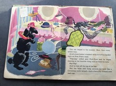 Ephemera Collage Paper Drawing Art Craft Poodle Dog French Fashion Lady Hat 