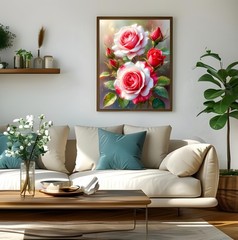 Diamond Paintings Kits for Beginners,Flower Diamond Arts Kits for Adults,Full Ro