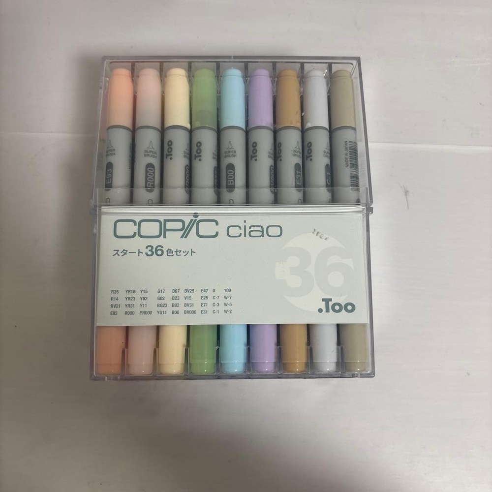 Copic Ciao Markers 36 Color Set Start Set Anime Manga Art Marker Pen Japan Used