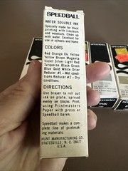 VTG Speedball Oil-based Ink 5 Colors Block Printing + Black Water Soluble