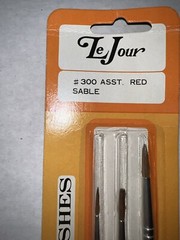 LeJour Red Sable Touch-Up Paint Brushes New In Packaging ￼#300