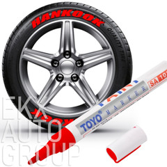 Tire Ink Permanent Marker Tyre Lettering Paint Pen USA Seller TOYO 4 Pack Red