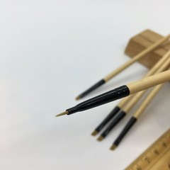 XDT Angular Tip Nail Art Paint Brush 5 Pc Set #00000 Fine Micro Detail