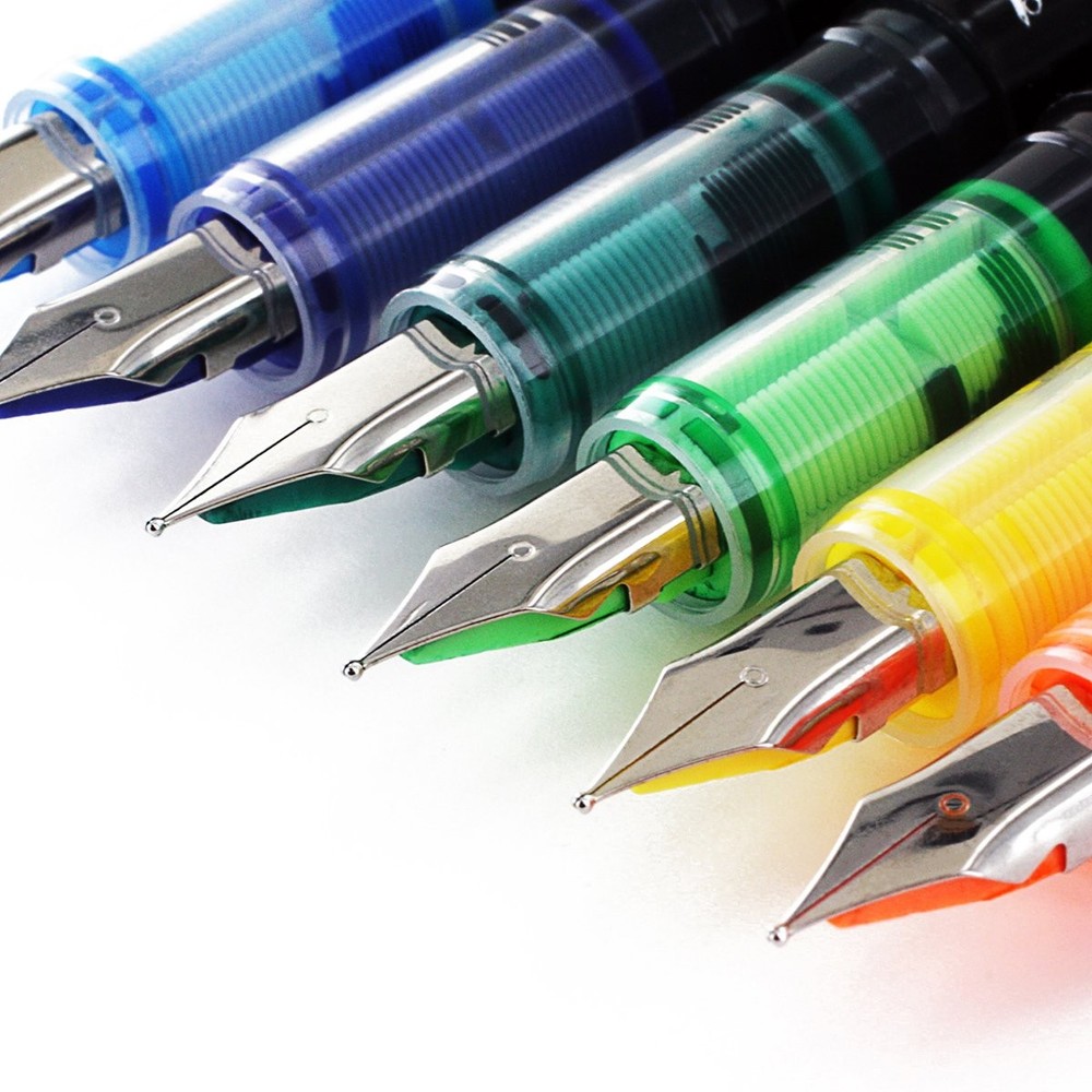 Thornton’s Art Supply Assorted Colors Fountain Pens 12 Count For Calligraphy