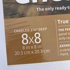NEW Ampersand Museum Series Panel Encausticbord 8x8x 2 1/8″ Cradled, SEALED