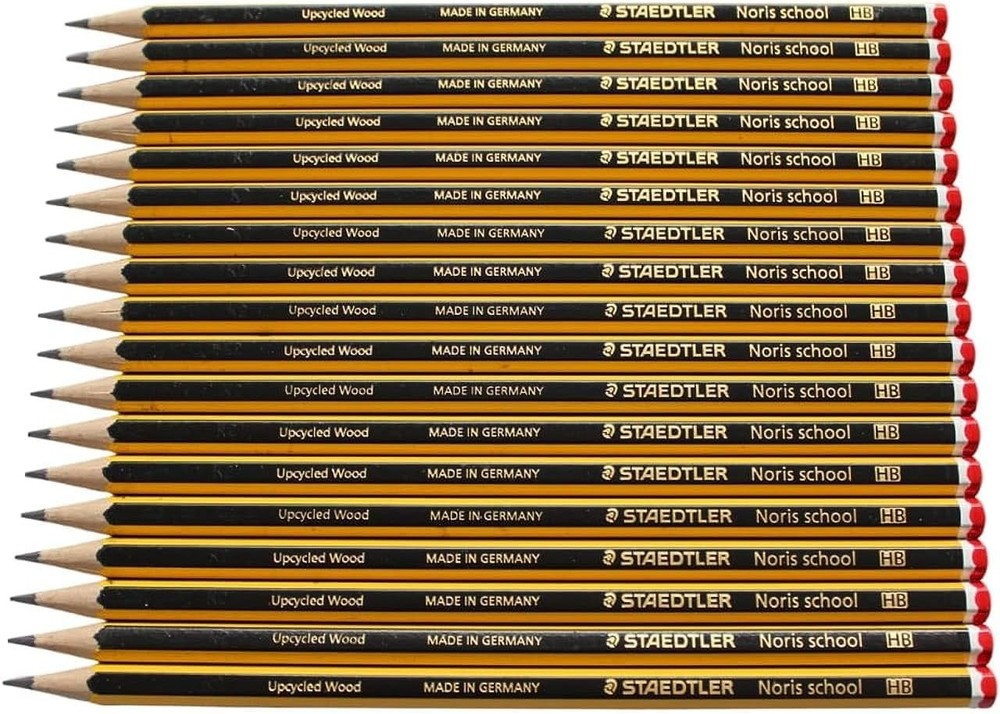 STAEDTLER NORIS SCHOOL PENCILS HB 18 Pieces Graphite Cedar Wood Erasable New