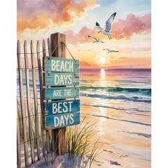 Paint by Numbers Kit for Adults, Beach Adult Paint by Number Kits on Canvas With