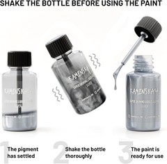 Liquid Silver Leaf Paint – Alcohol Based Fast 0.68 Fl Oz (Pack of 1),