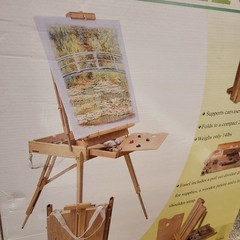 Monet French Easel Box Full Size Classic Style Wooden Art Stand Pull Out Drawer
