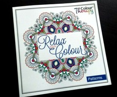 PATTERNS Therapy RELAX WITH COLOURS Adult Stress Relief. INCLUDES 12 HELIX