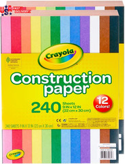 Construction Paper Bulk Pack (480 Sheets) – 10 Assorted Colors, 9X12, Teacher Sc