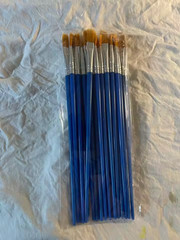 100PCS Small Paint Brushes Bulk, Flat Top Acrylic Mini Brushes for Kids, Crafts