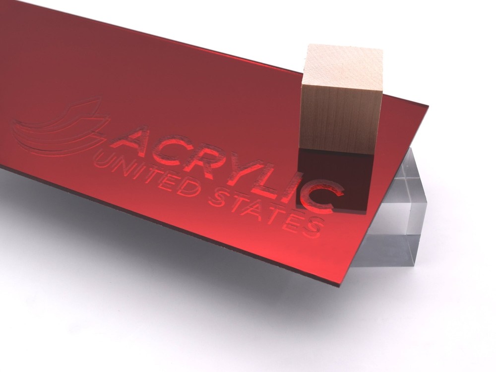 1/8″ Dark Red Mirror #1400 Acrylic Sheet